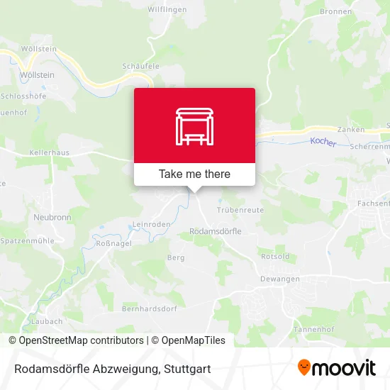 Карта Rodamsdörfle Abzweigung