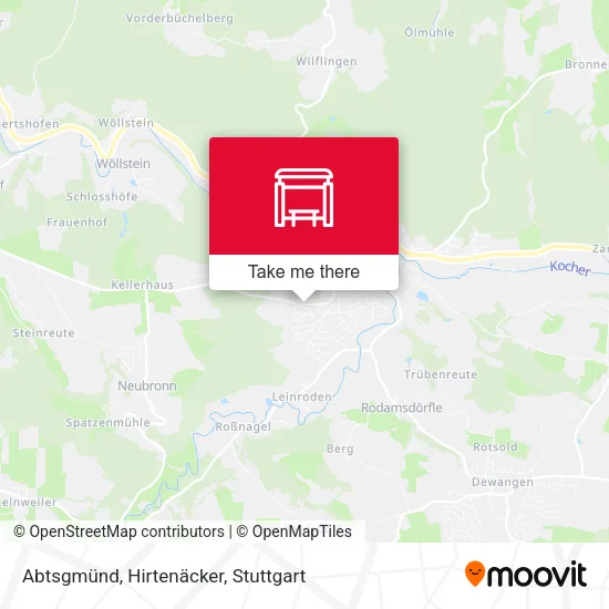 Карта Abtsgmünd, Hirtenäcker