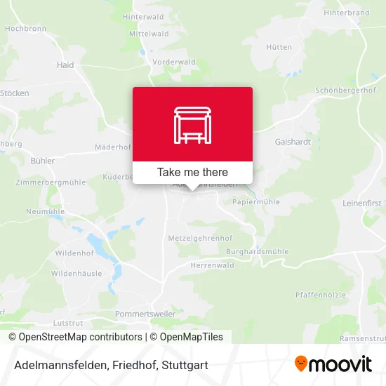 Карта Adelmannsfelden, Friedhof