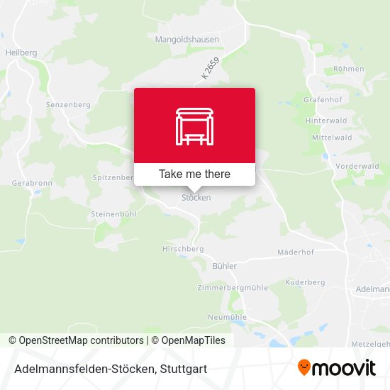 Adelmannsfelden-Stöcken map