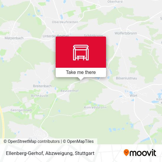 Карта Ellenberg-Gerhof, Abzweigung