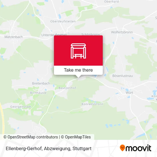Карта Ellenberg-Gerhof, Abzweigung