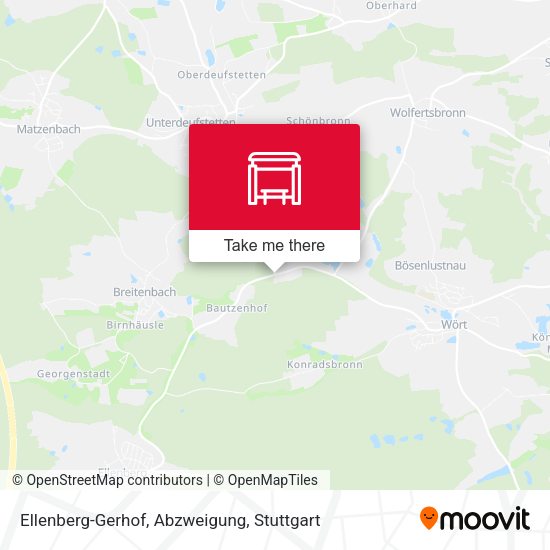 Ellenberg-Gerhof, Abzweigung map