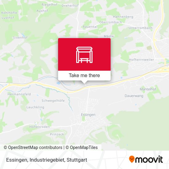 Карта Essingen, Industriegebiet