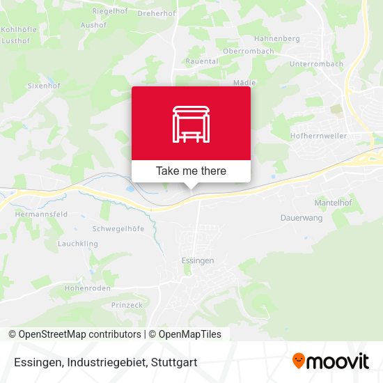 Essingen, Industriegebiet map