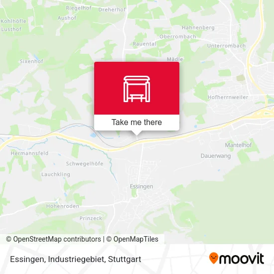 Карта Essingen, Industriegebiet