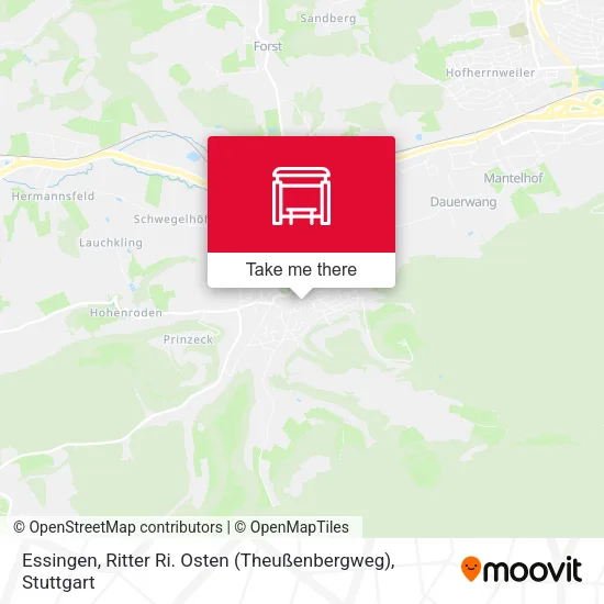 Карта Essingen, Ritter Ri. Osten (Theußenbergweg)
