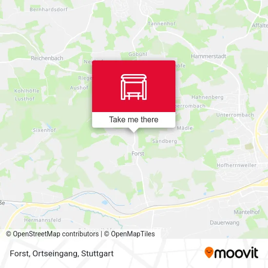 Карта Forst, Ortseingang