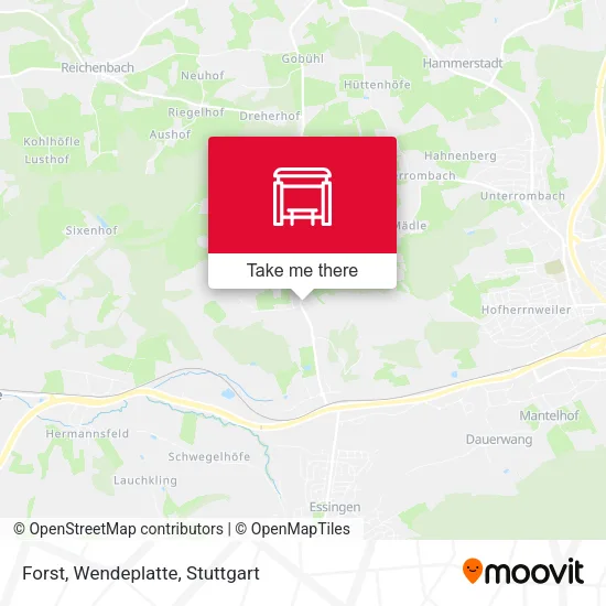Forst, Wendeplatte map