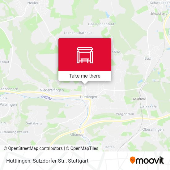 Hüttlingen, Sulzdorfer Str. map