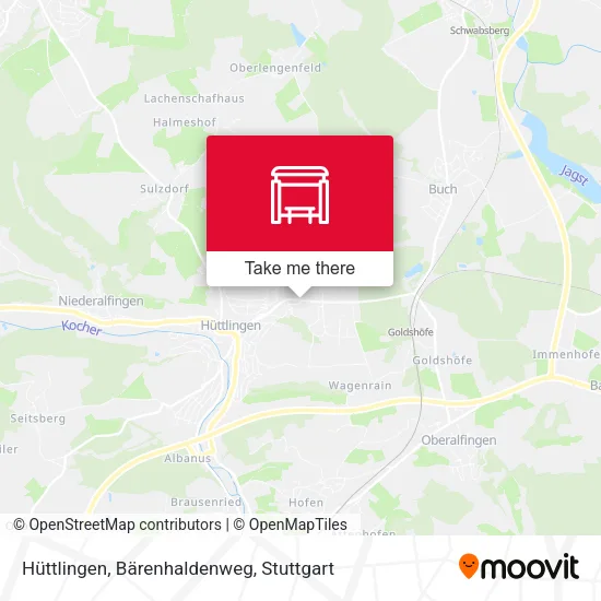 Карта Hüttlingen, Bärenhaldenweg
