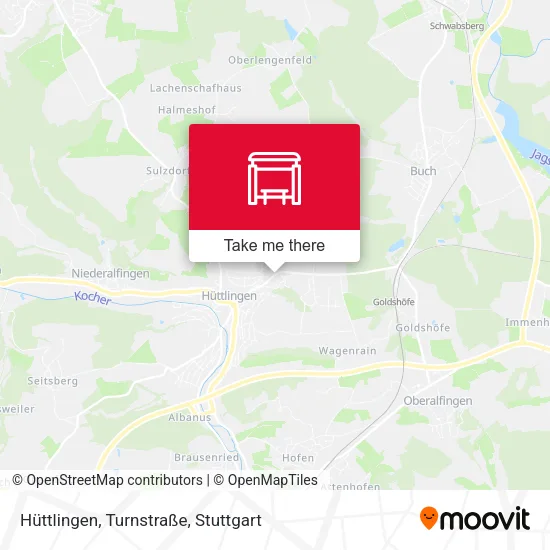 Карта Hüttlingen, Turnstraße