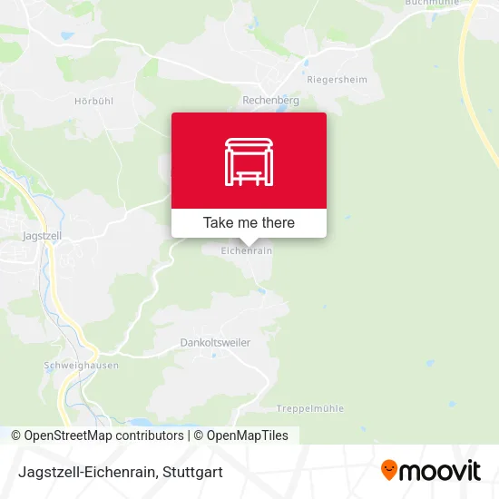 Карта Jagstzell-Eichenrain