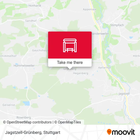 Карта Jagstzell-Grünberg