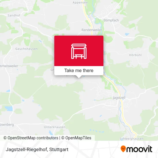 Карта Jagstzell-Riegelhof