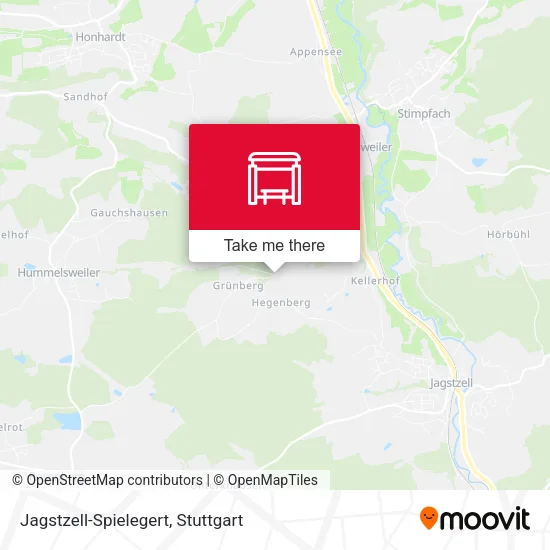 Карта Jagstzell-Spielegert