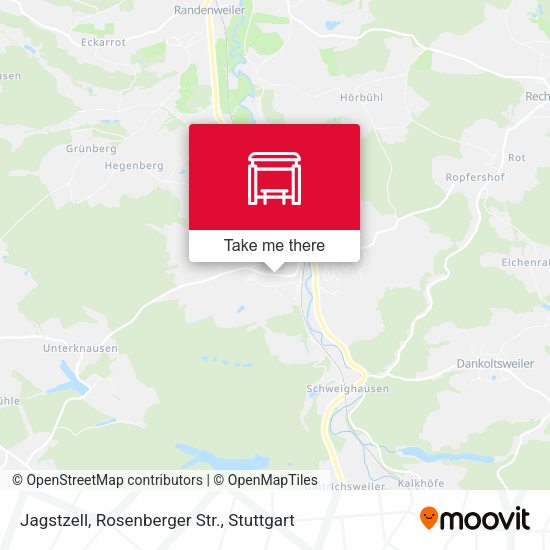 Карта Jagstzell, Rosenberger Str.