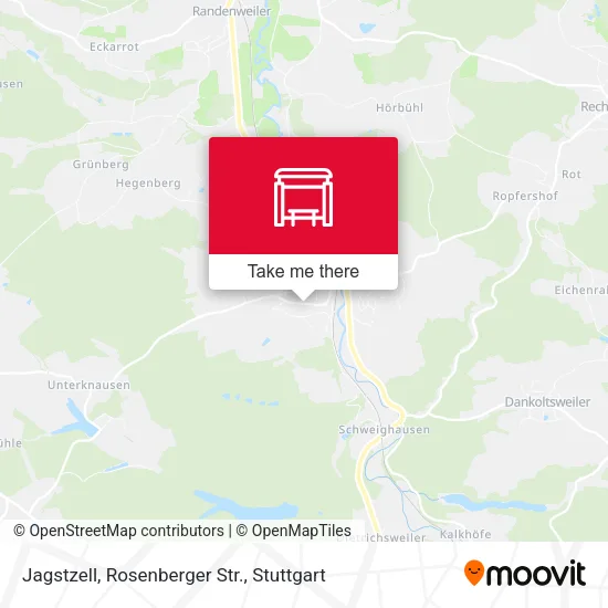 Карта Jagstzell, Rosenberger Str.