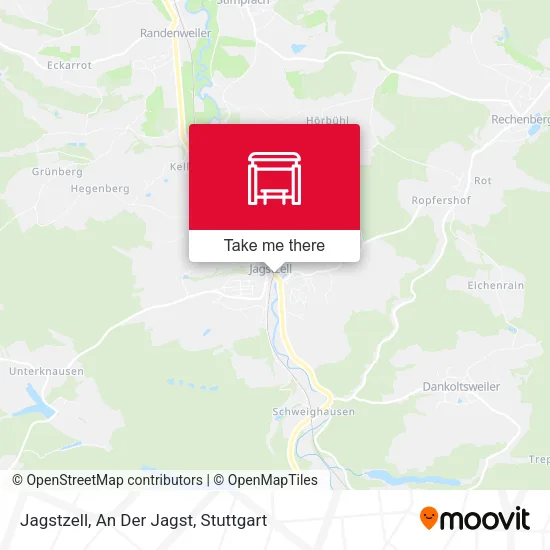 Карта Jagstzell, An Der Jagst