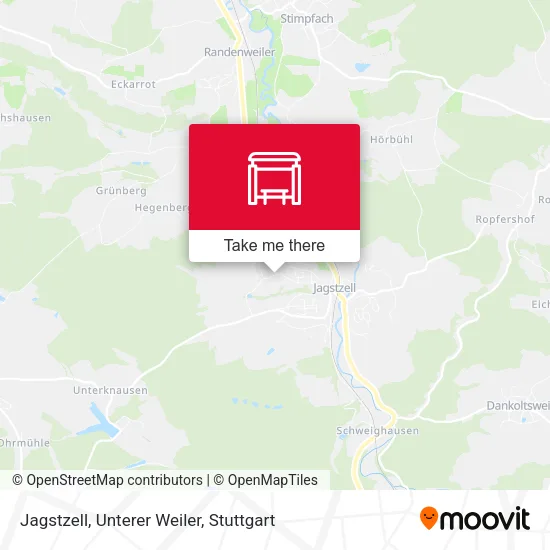 Карта Jagstzell, Unterer Weiler