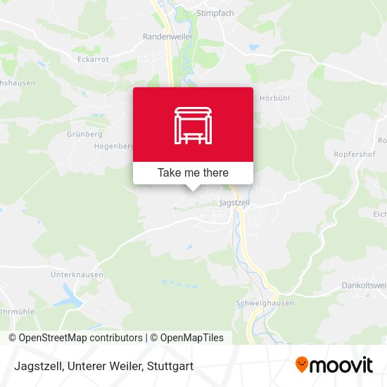Карта Jagstzell, Unterer Weiler