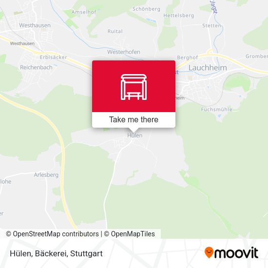 Hülen, Bäckerei map
