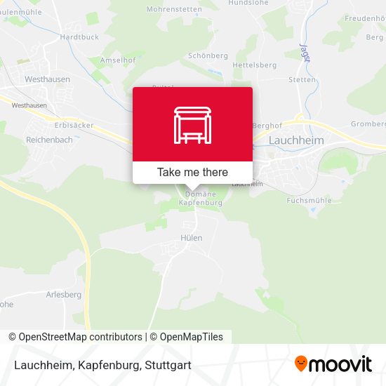 Карта Lauchheim, Kapfenburg