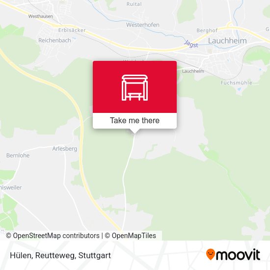 Hülen, Reutteweg map