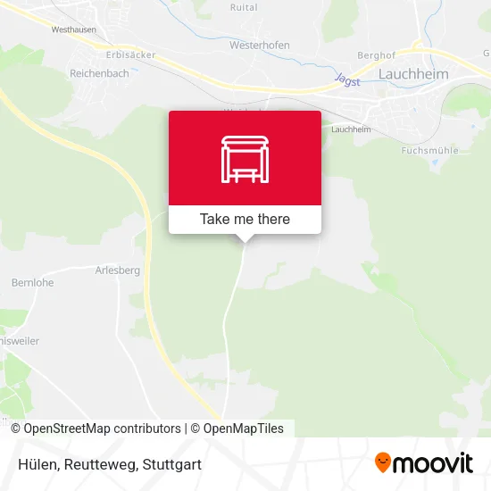 Карта Hülen, Reutteweg