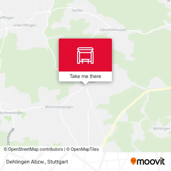 Карта Dehlingen Abzw.