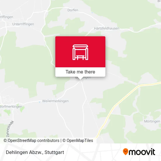 Карта Dehlingen Abzw.