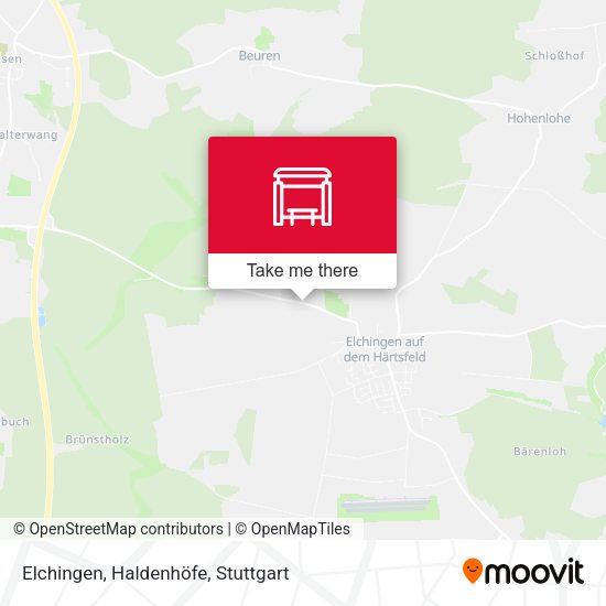 Карта Elchingen, Haldenhöfe