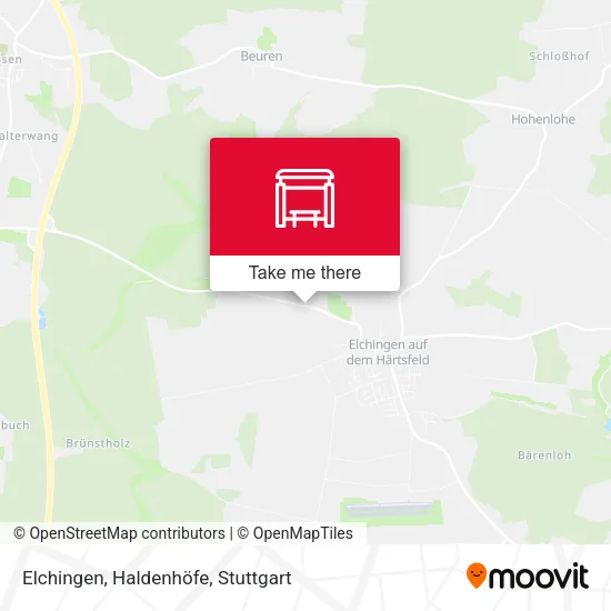 Карта Elchingen, Haldenhöfe