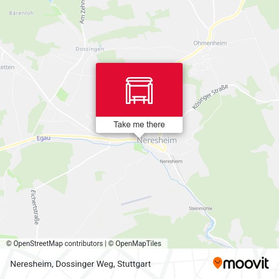 Карта Neresheim, Dossinger Weg
