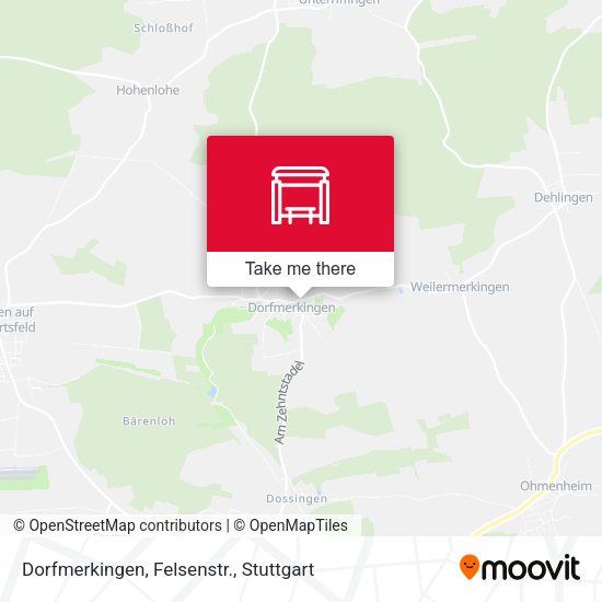 Dorfmerkingen, Felsenstr. map