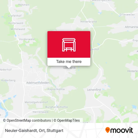 Карта Neuler-Gaishardt, Ort