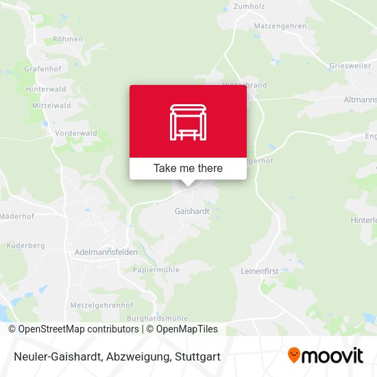 Neuler-Gaishardt, Abzweigung map