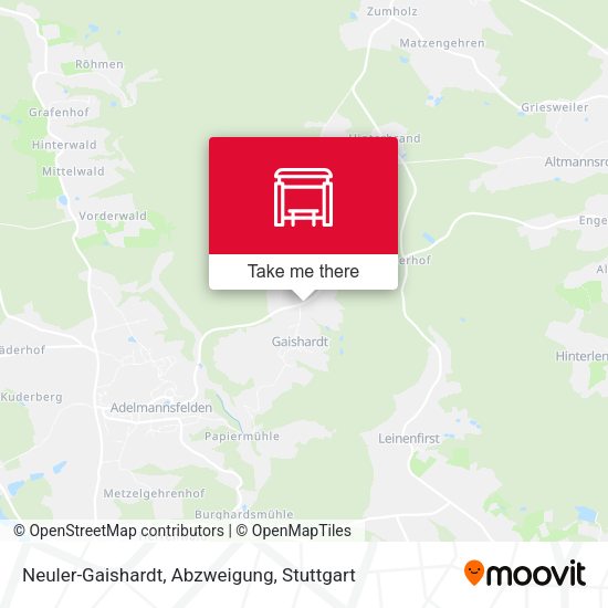 Neuler-Gaishardt, Abzweigung map