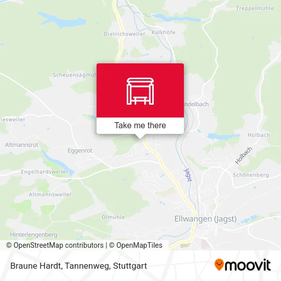 Карта Braune Hardt, Tannenweg