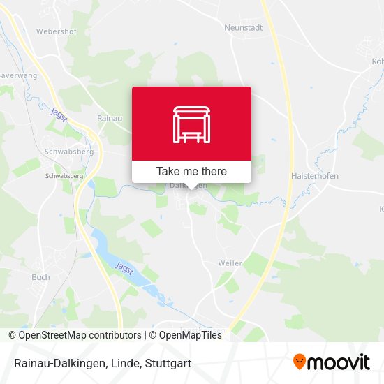 Карта Rainau-Dalkingen, Linde