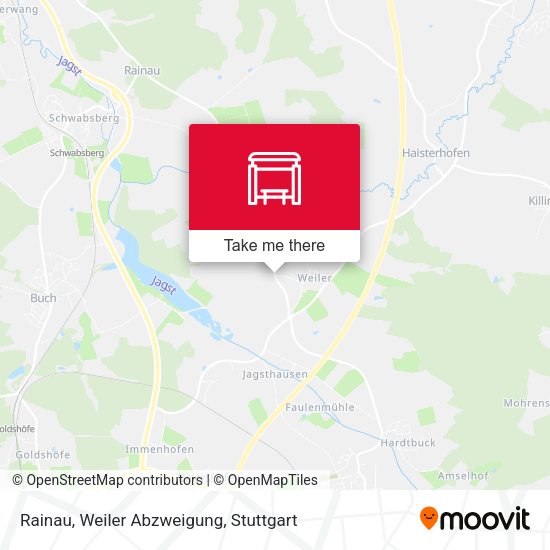 Карта Rainau, Weiler Abzweigung