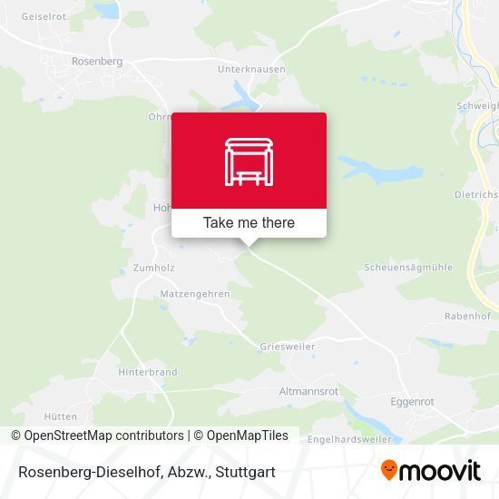 Rosenberg-Dieselhof, Abzw. map