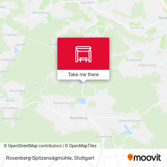 Карта Rosenberg-Spitzensägmühle