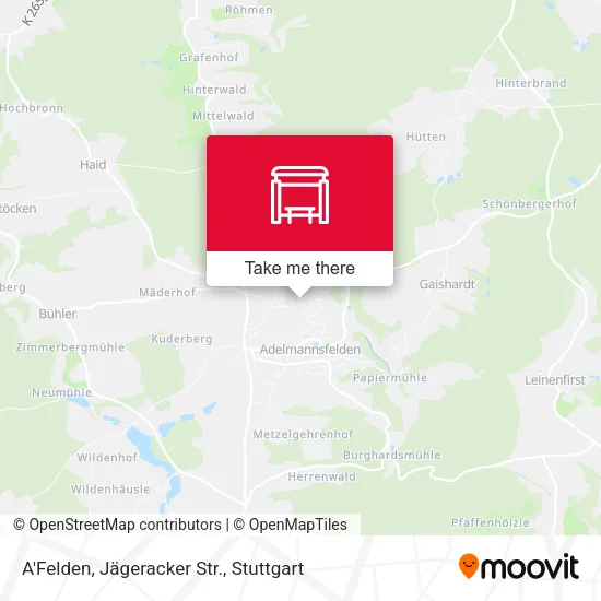 Карта A'Felden, Jägeracker Str.