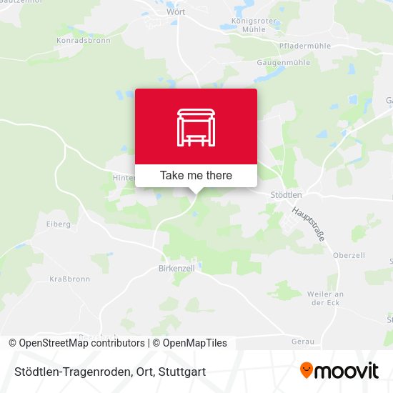 Stödtlen-Tragenroden, Ort map