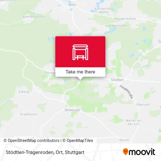 Карта Stödtlen-Tragenroden, Ort