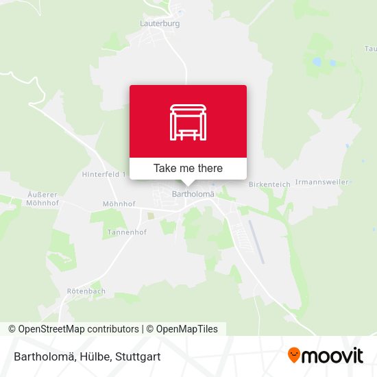 Bartholomä, Hülbe map