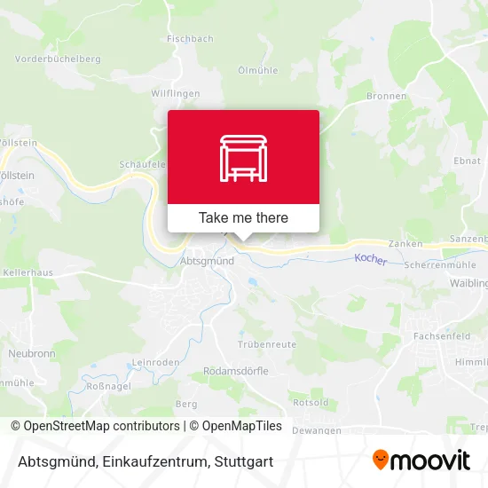 Карта Abtsgmünd, Einkaufzentrum