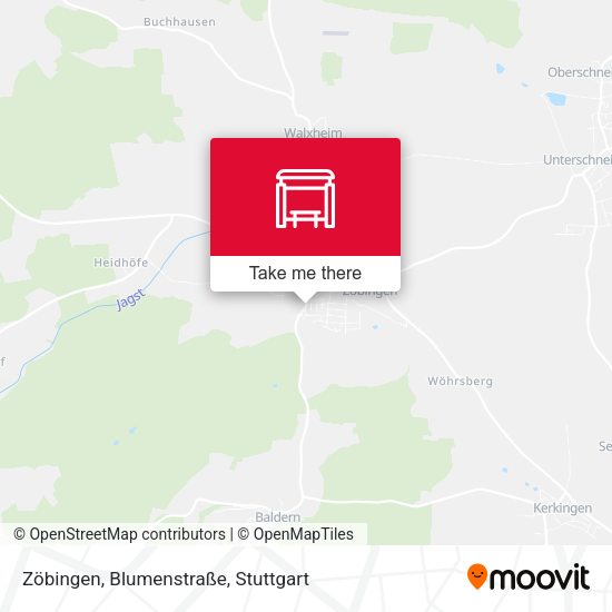 Zöbingen, Blumenstraße map