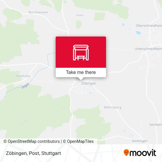 Zöbingen, Post map